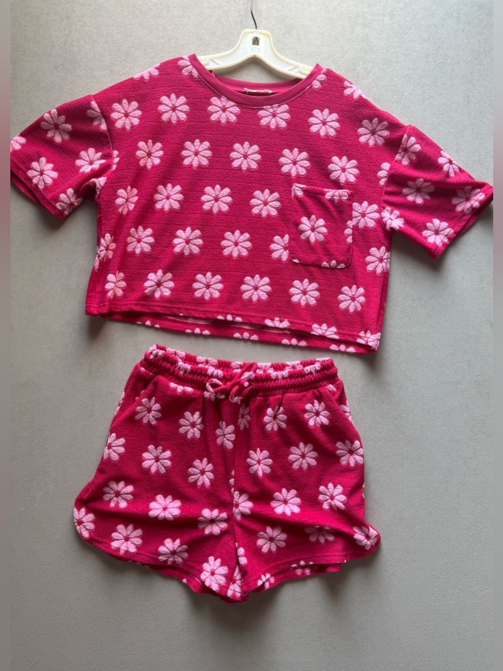 New In Floral Two-Piece Set in Pink